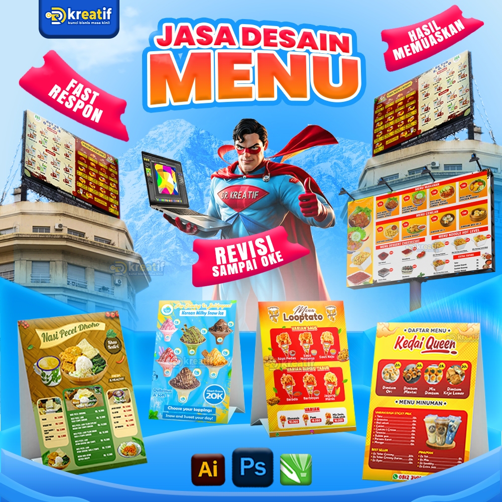 Jasa Desain Menu Makanan & Minuman Profesional | Kreatif, Unik & Elegan – Dr Kreatif