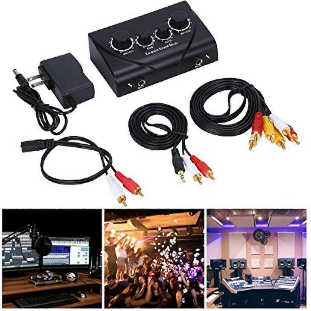 Mixer Suara Karaoke Sistem Audio Profesional Mixer Karaoke Amplifier Ultra-kompak