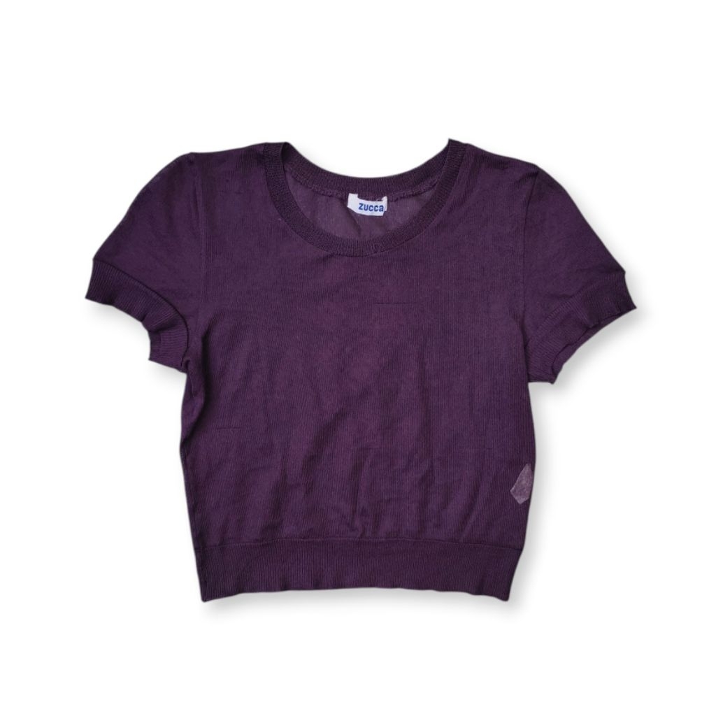 Zucca by Issey Miyake Mesh Crop Top T-shirt