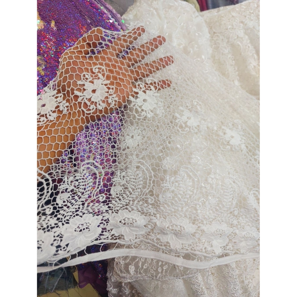 kain brokat prada premium  - kain brokat prada mewah  - kain brokat premium original ( BW ) ic 4