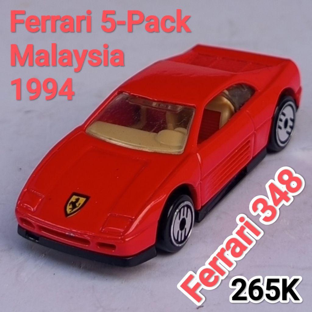 Hot Wheels 5 Pack Ferrari 348 Merah Loose
