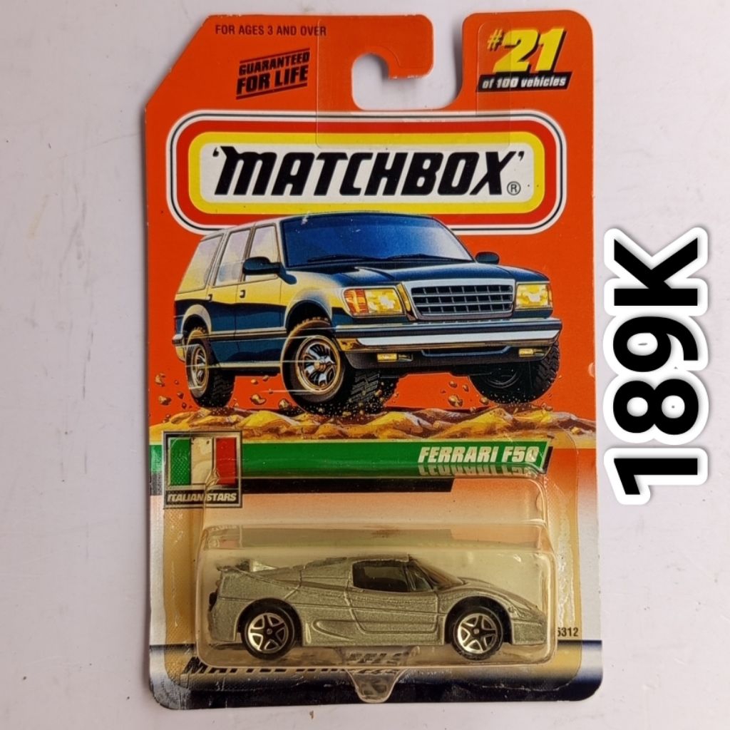 Diecast Matchbox Italian Stars Ferrari F50