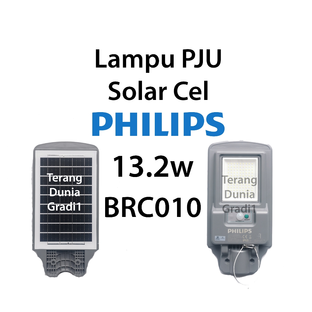 BRC010 LED20 13.2w Philips Lampu Jalan Matahari Solar Philips Lampu Jalan Tenaga Surya Philips