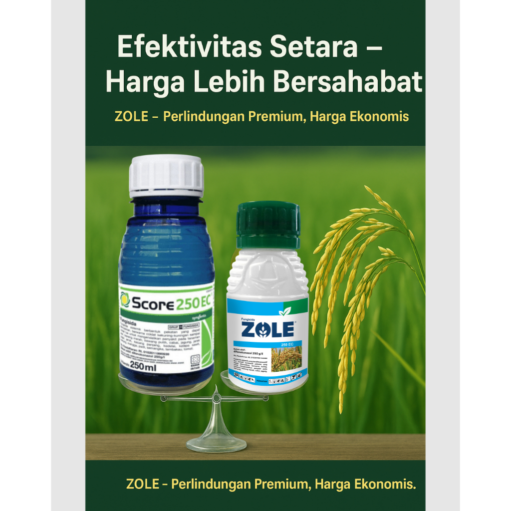 Fungisida Sistemik Zole 250 EC Obat Pembasmi Penyakit Jamur Tanaman + ZPT fungisida score 250sc, sco
