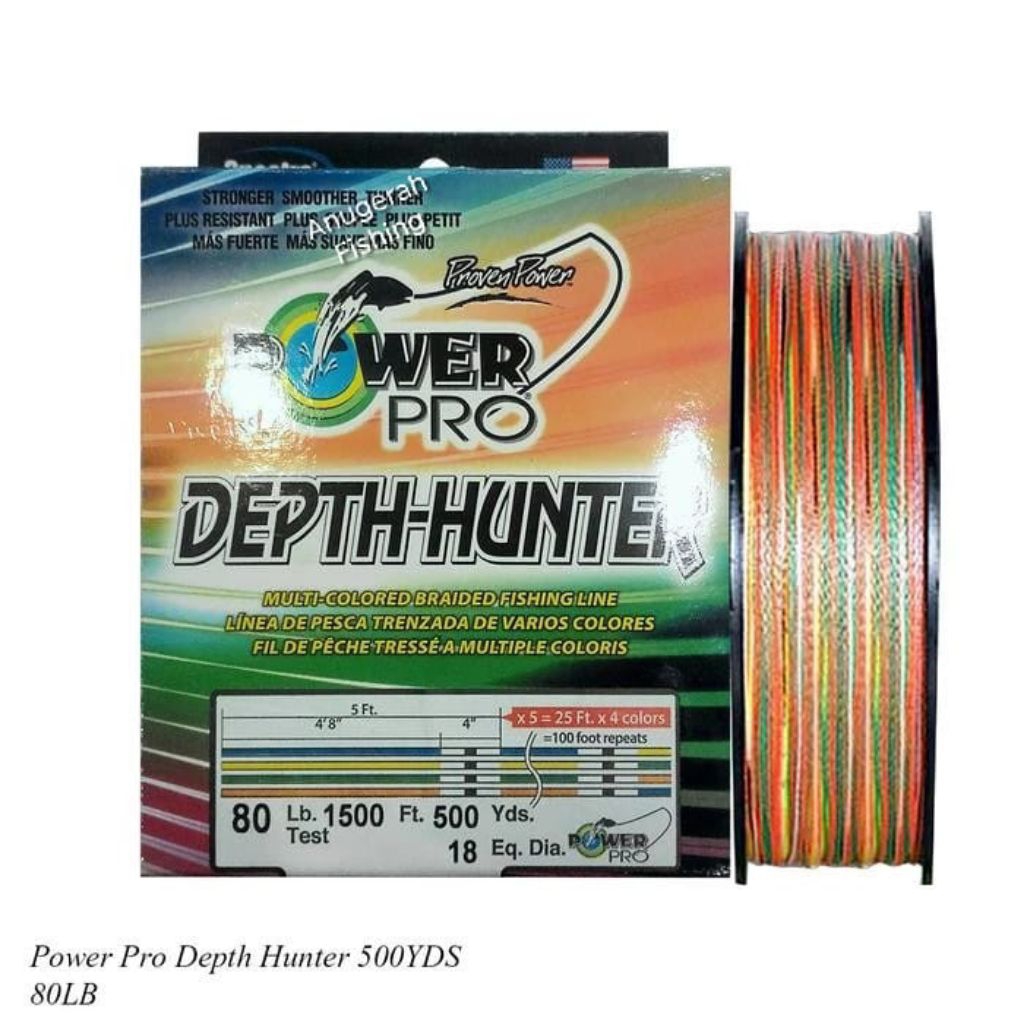Senar PE Shimano Power Pro DEPTH-HUNTER 333 YDS 500 YDS | PE Kuat | Original | Alat Pancing Original