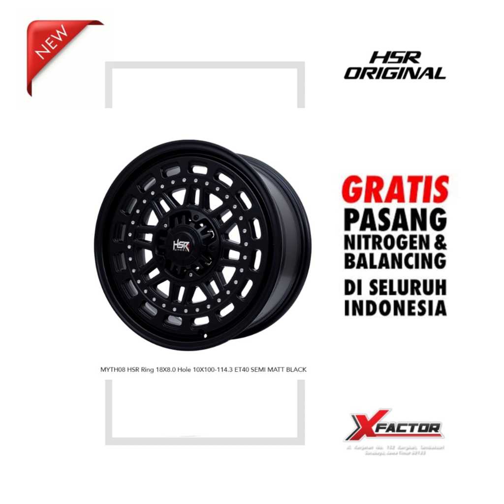 VELG MOBIL R18 HSR R18 MYTH08 R18X8 H 5X100 - 5X114,3 ET40 SMB