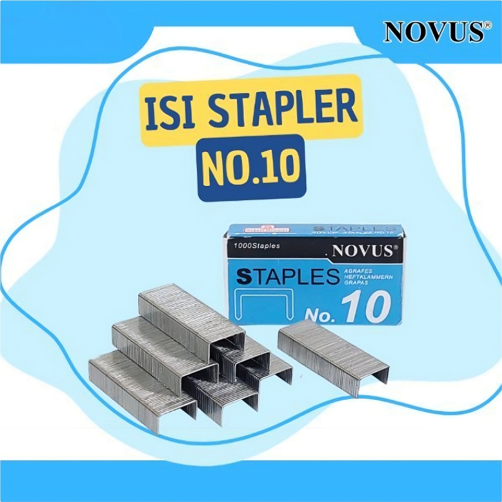 Isi Staples Kecil No.10 NOVUS Per Pak ( ISI 20 KOTAK )
