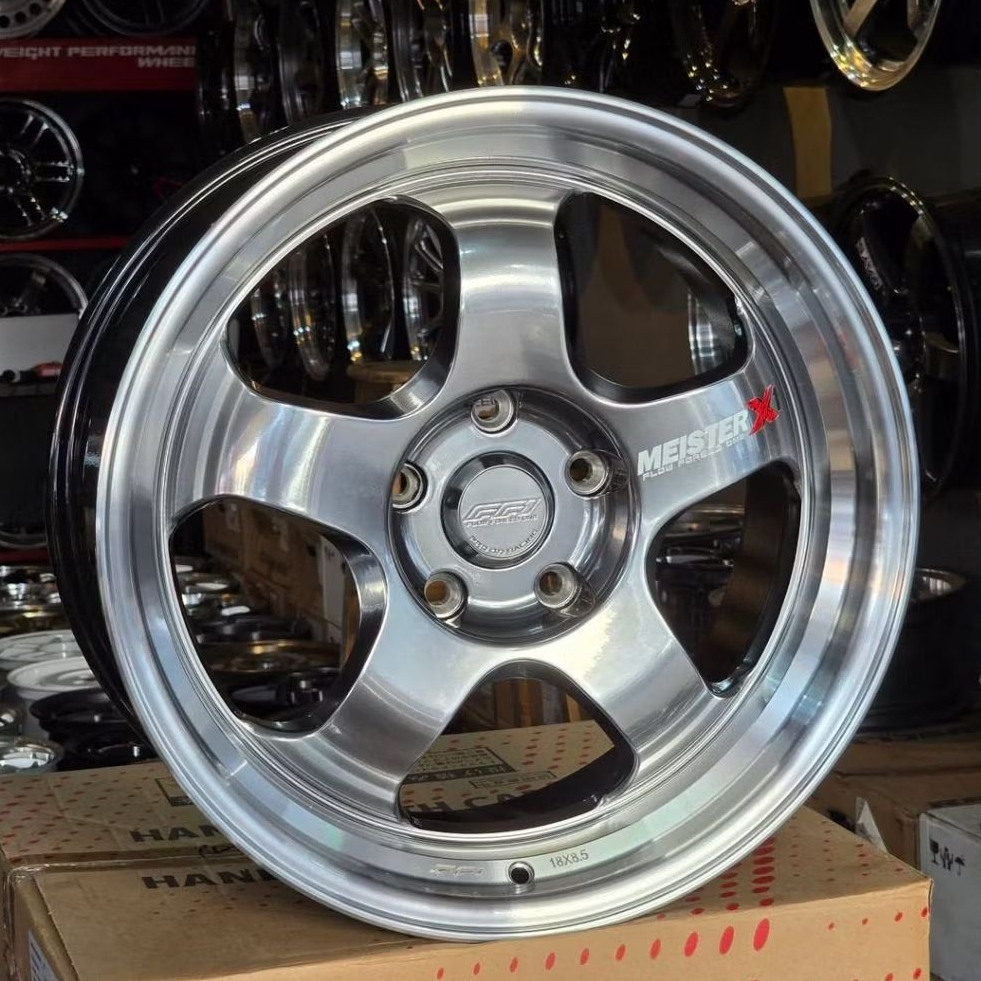 velg mobil bmw r18 work meister flow forming r18 pcd 5x120 lebar 8,5 - 9,5 velg racing mobil bmw r18