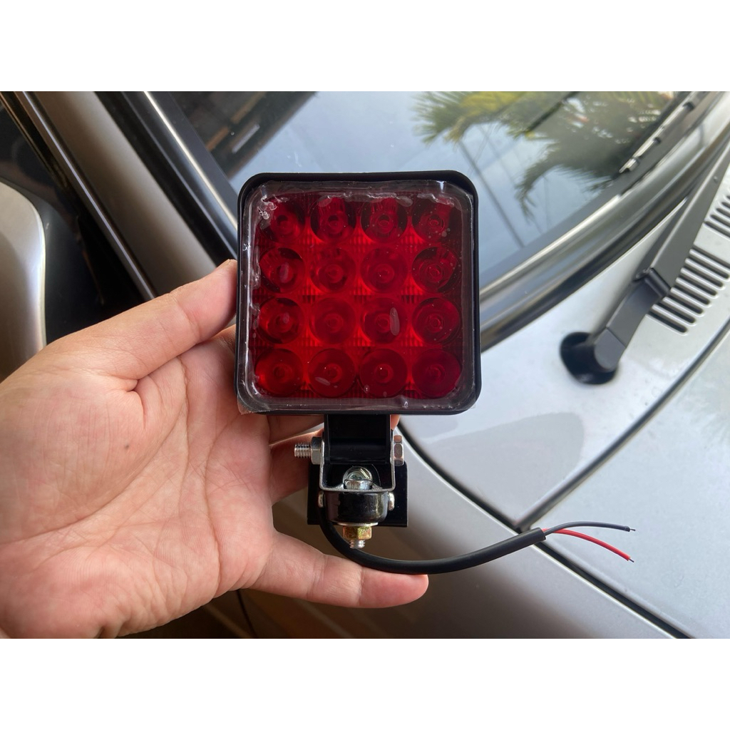 Rear foglamp RFL/Thirdbrakelamp universal mobil model jepit bagasi