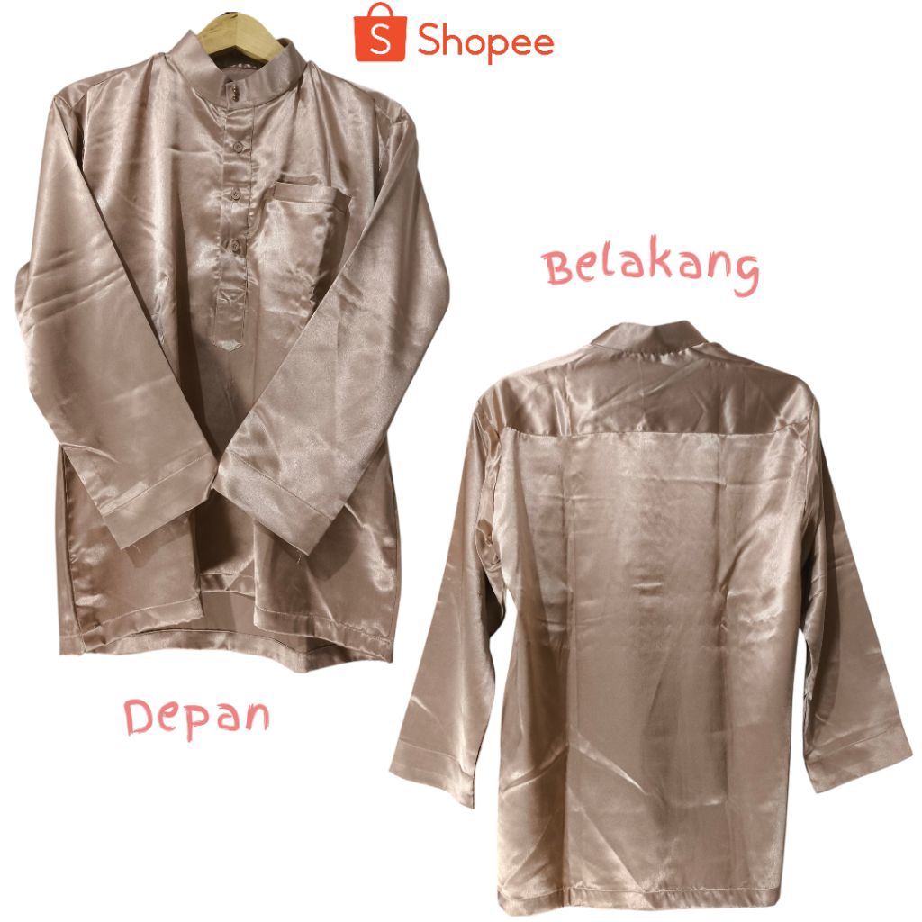 PRELOVED❤️LIKE NEW ATASAN TELUK BELANGA PRIA/BAJU NIKAH/ACARA/PESTA WARNA NUDE