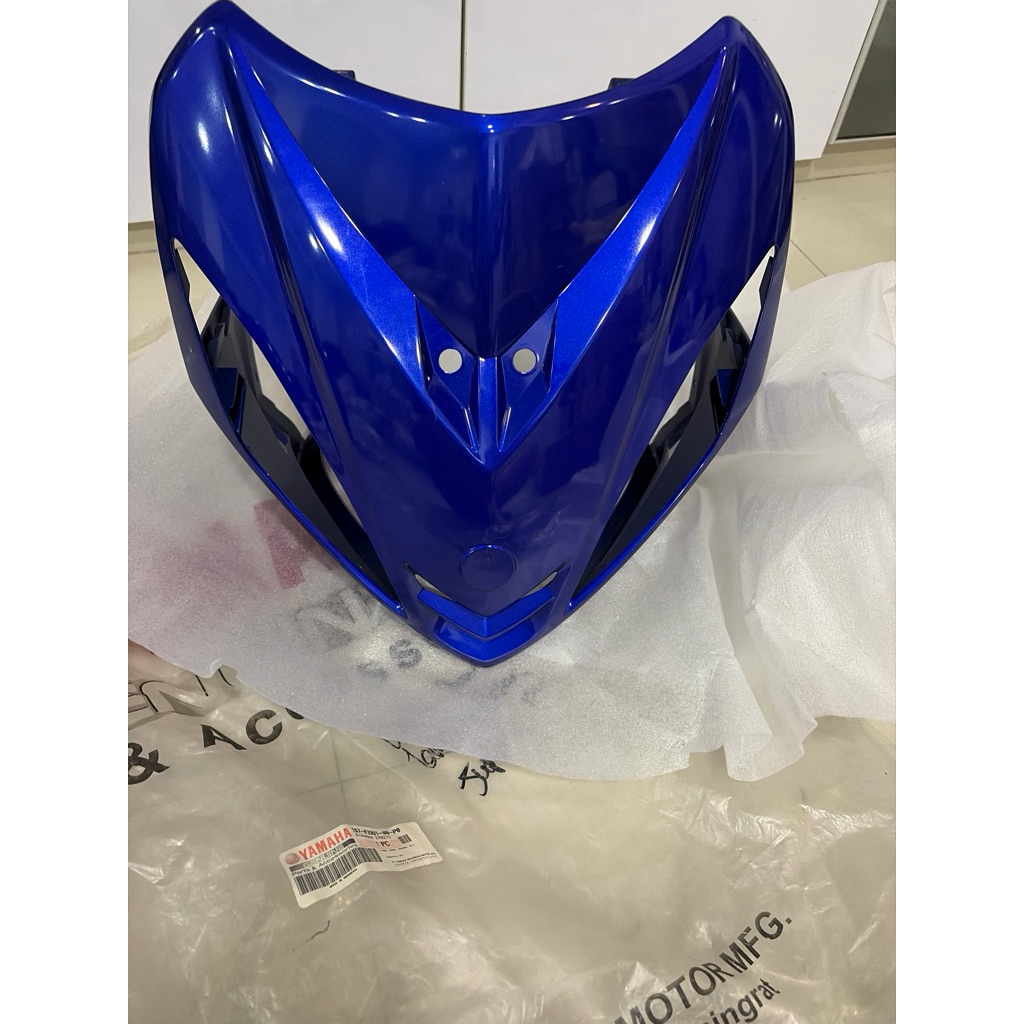 cover panel dada depan Jupiter Mx 135 lama old 1S7-F3391-00-P0 BIRU asli original YAMAHA