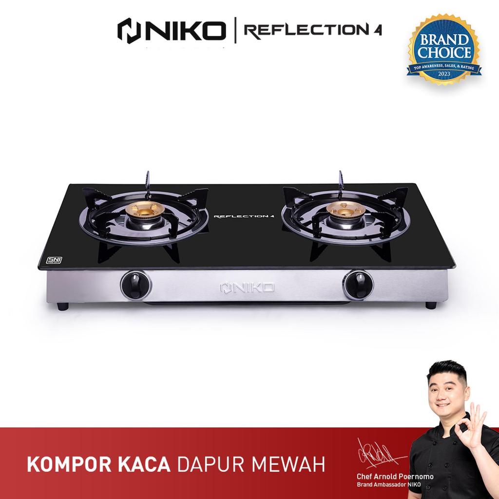 NIKO Kompor Gas 2 Tungku Kaca - NIKO Reflection BATAM