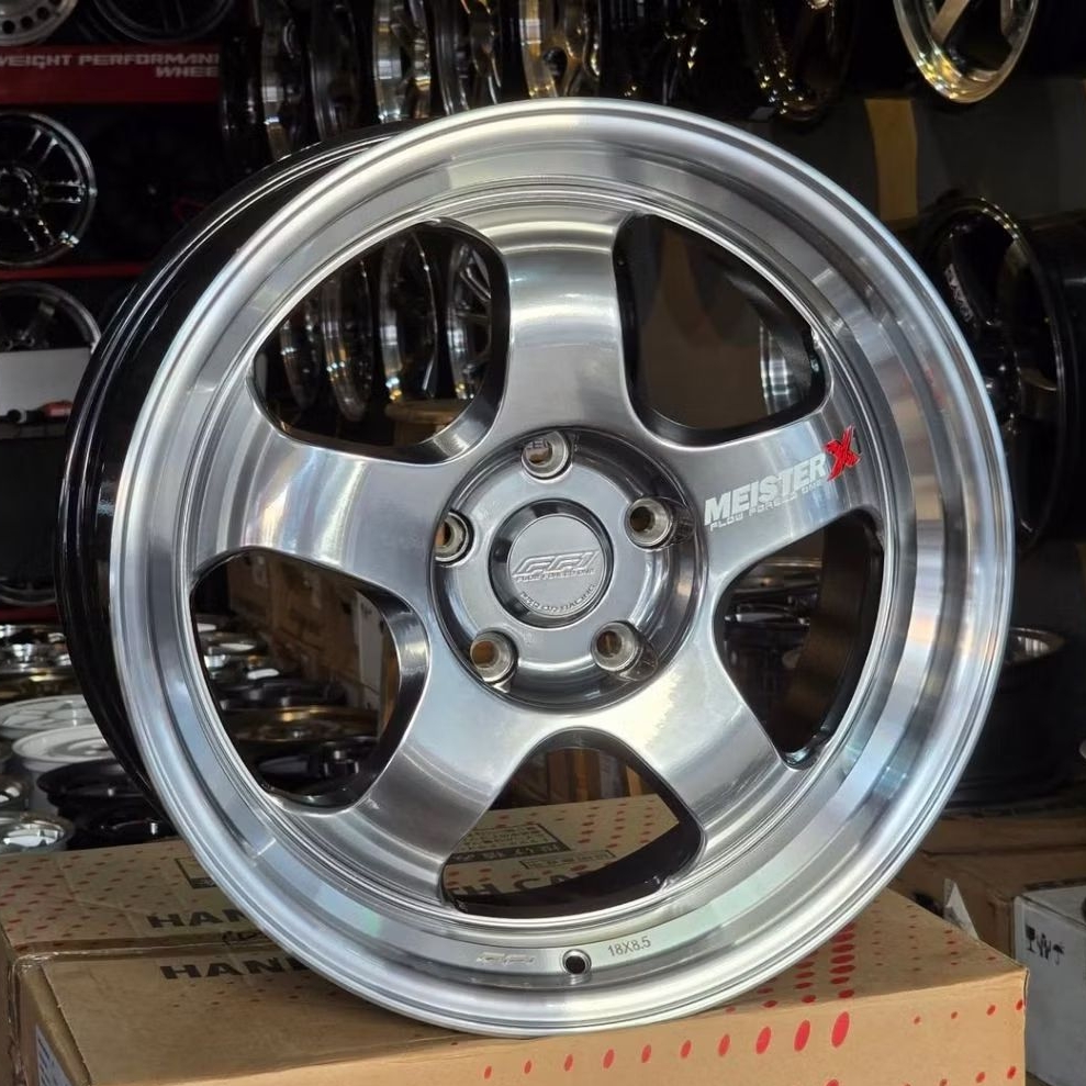 velg mobil bmw r18 work meister flow forming r18 pcd 5x120 lebar 8,5 - 9,5 velg racing mobil bmw r18