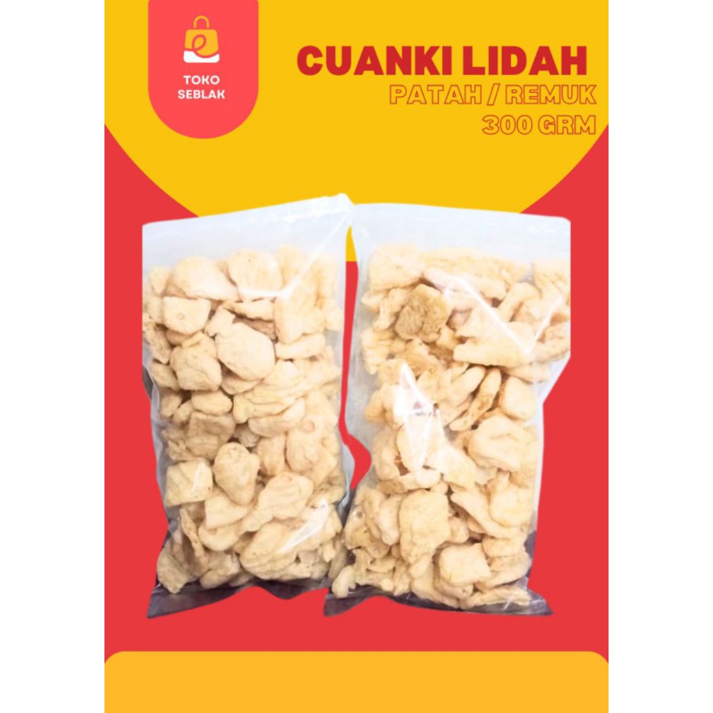 Cuanki lidah ekonomis 1000gr/1KG (patah/pecah no komplain)