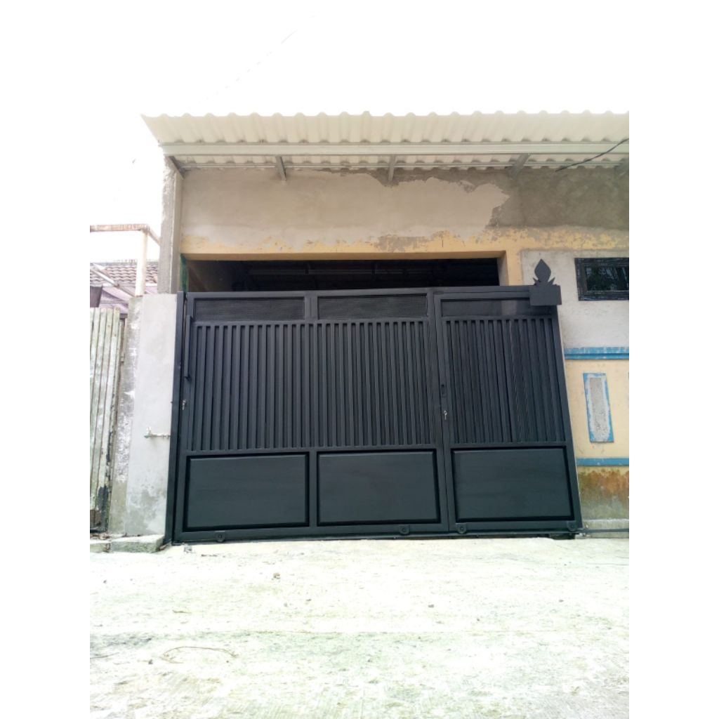 pager rumah minimalis kombinasi plat bending