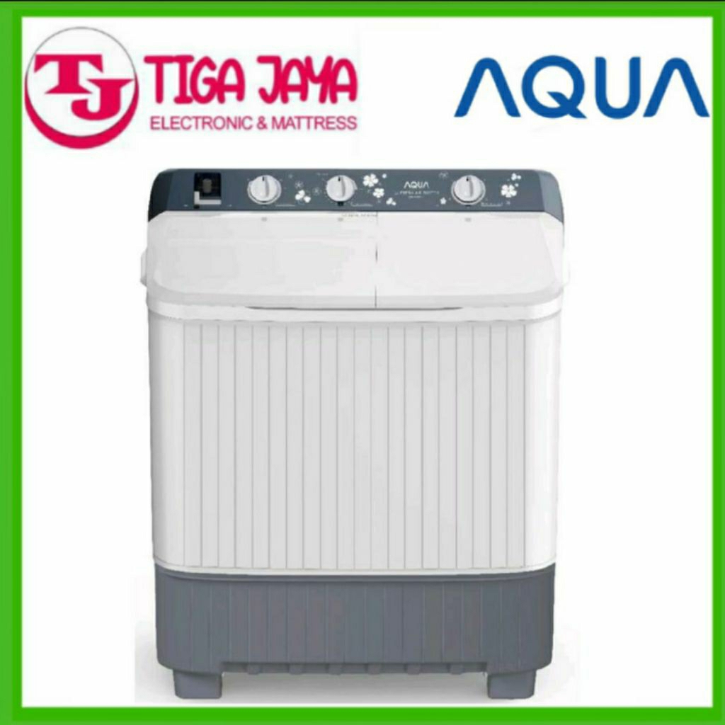 AQUA QW-8011HT MESIN CUCI 2 TABUNG 8 KG WHITE QW8011HT