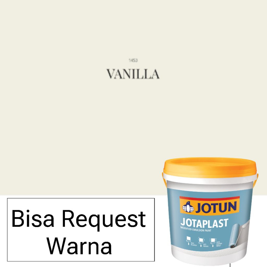 Jotun Jotaplast Interior 1453 VANILLA 18L (25kg) - Cat Dinding Tembok Ekonomis