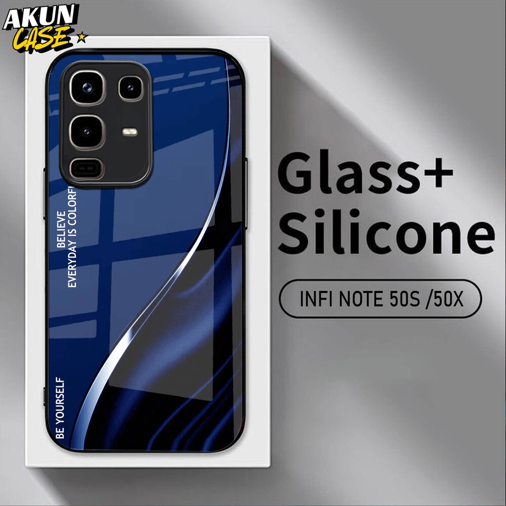 (B153) Softcase Kaca Acrilik For IINFINIX NOTE 50 50S 50X 50 PRO   - AkunCase