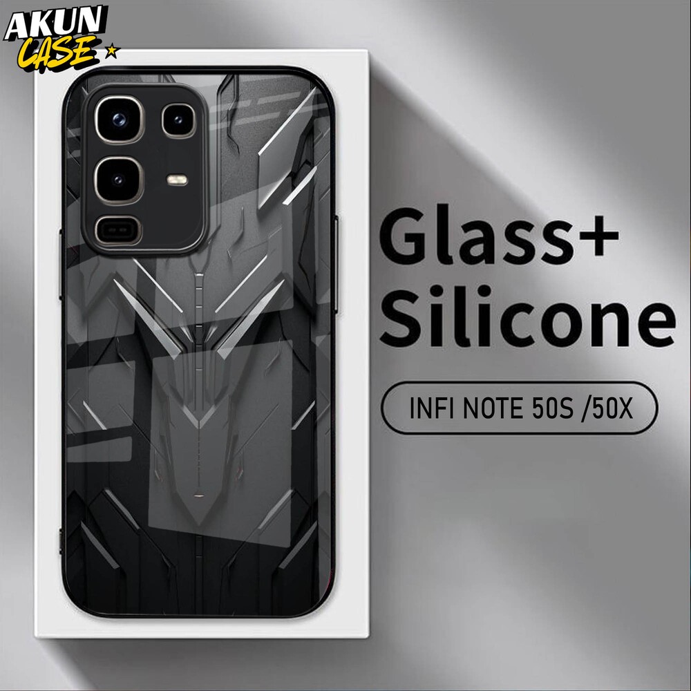 (B160) Softcase Kaca Acrilik For IINFINIX NOTE 50 50S 50X 50 PRO   - AkunCase