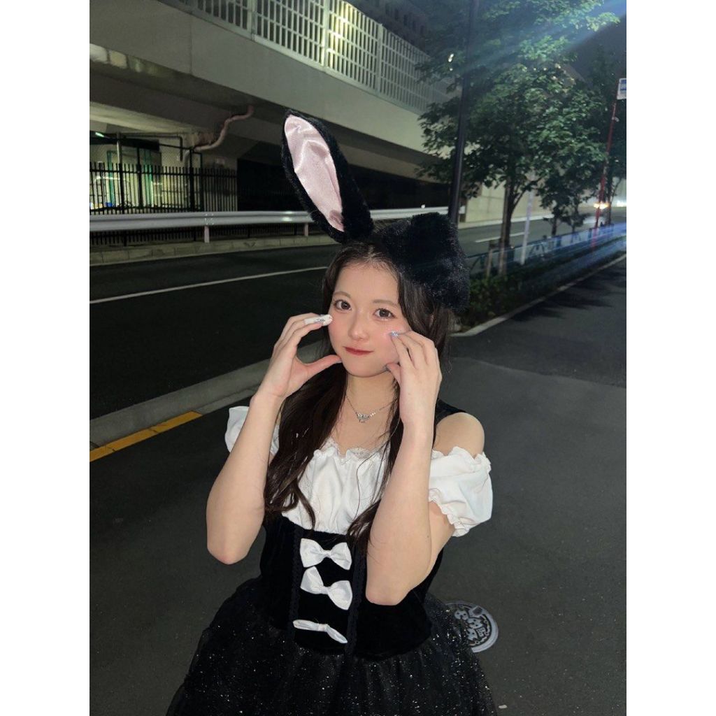 Maid Black Kawaii Cosplay Outfit