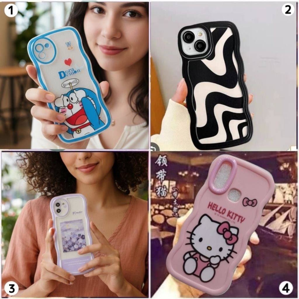 (01) FANCY STYLE SOFT CASE FOR REDMI 9C / REDMI 10A - CASE GELOMBANG / WAVE CASE SERIES