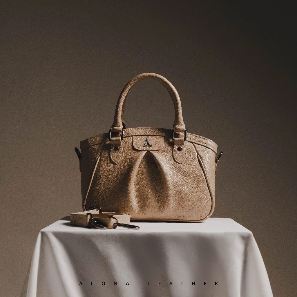 Alona Leather Gretha Bag - Tas Selempang Bahu Wanita Slingbag Cewek Kulit Sapi Asli Free Dompet Stnk