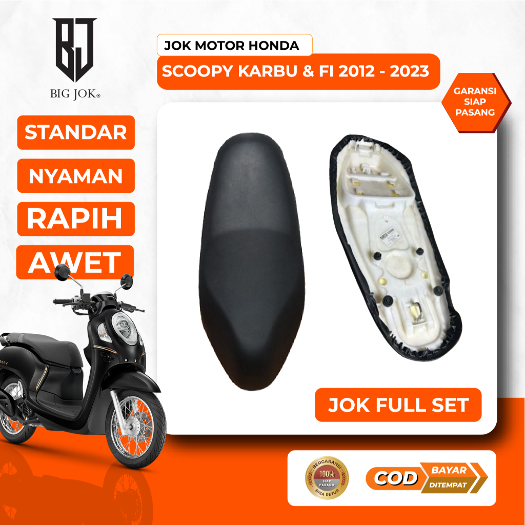 Jok motor Scoopy karbu 2010-2012 I Jok standar & variasi Honda Scoopy