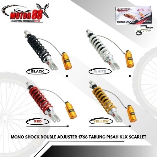 Mono Shockbreaker Sok Skok Belakang KLX Tabung Pisah Scarlet 1768