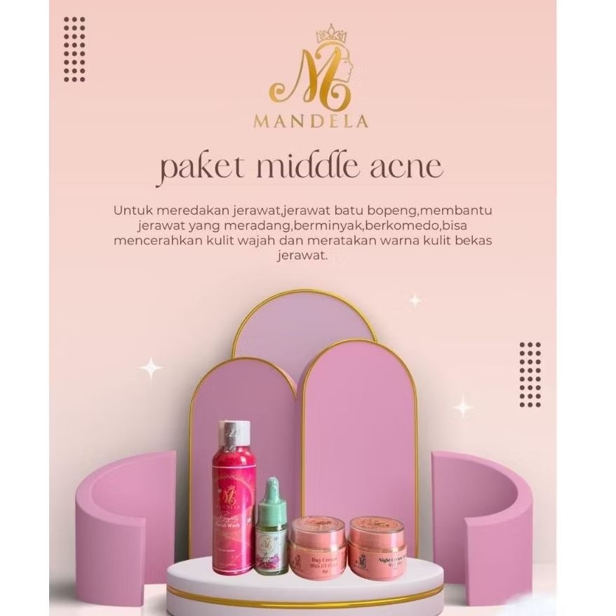 MBC MANDELA BEAUTY CARE ACNE// PAKET MIDDLE