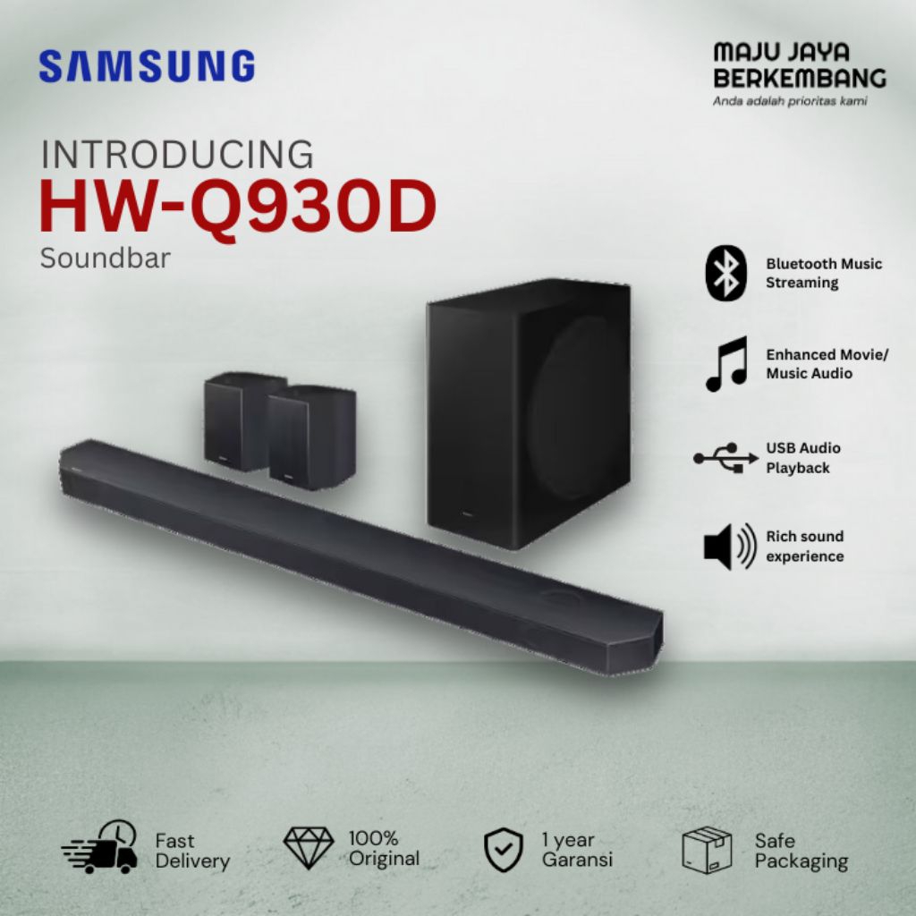 SAMSUNG HW-Q930D SOUNDBAR SAMSUNG HWQ930D SPEAKER 9.1.4 CH DOLBY ATMOS SAMSUNG SOUNDBAR HWQ930D HW-Q