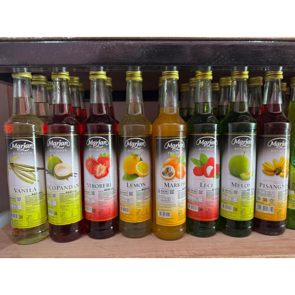 (INSTANT ONLY) MARJAN BOUDOIN SYRUP COCOPANDAN VANILA MOKA MELON SIRUP 460 ML / SIRUP MARJAN BERBAGA