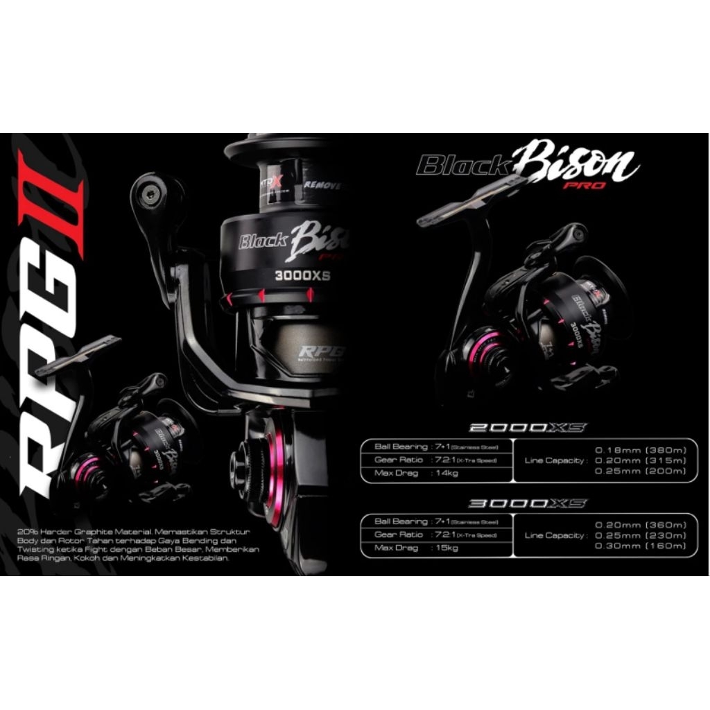 Reel daido black bison sw xs pro