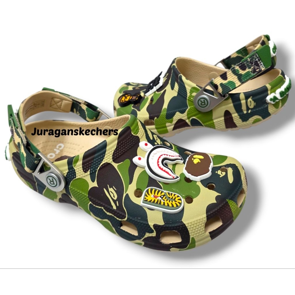TERBARU HOT DEALS CROCS X BAPE/SANDAL CROCS X BAPE/SANDAL PRIA/CROCS PRIA (CROCS CLASSIC X BAPE)