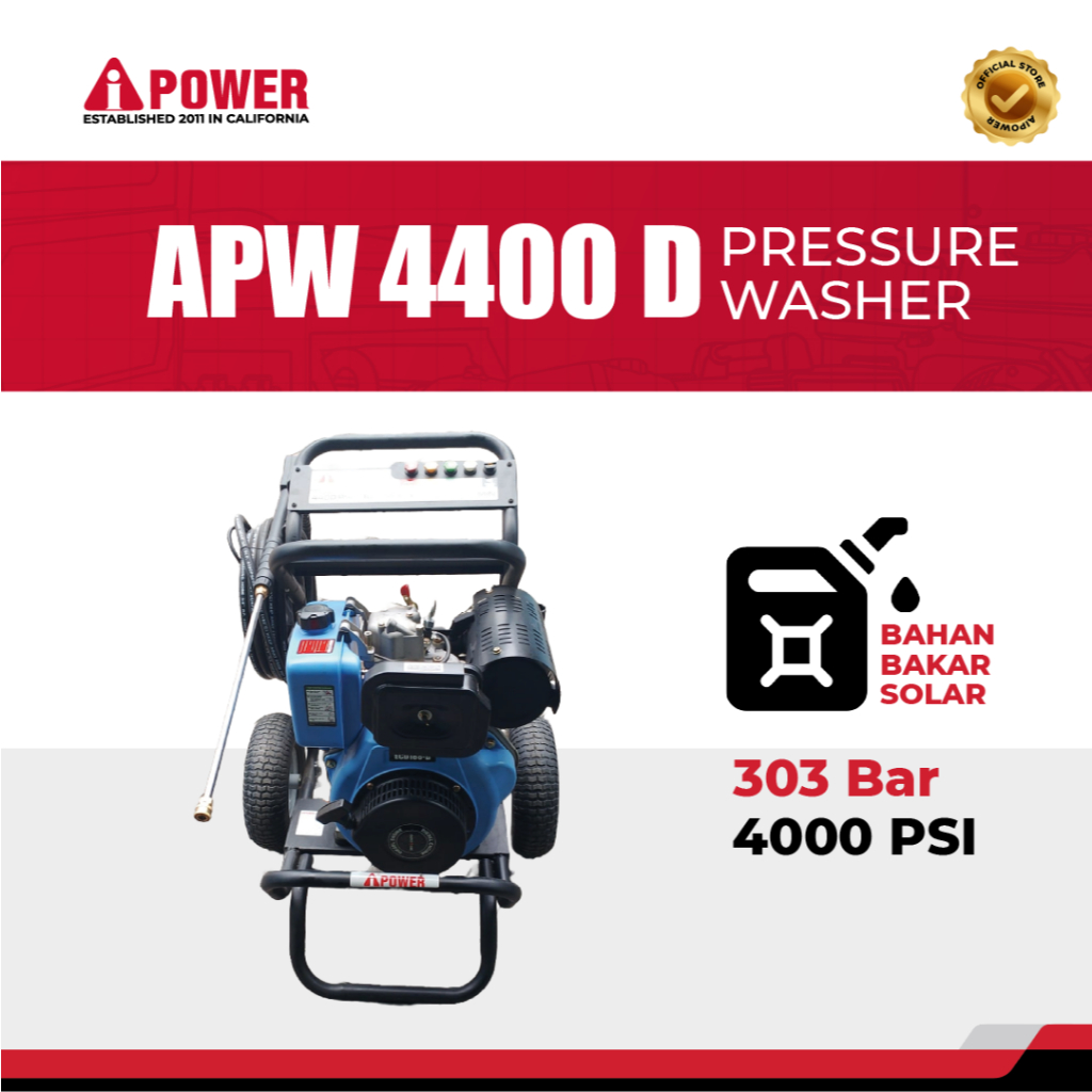 APW4400 D | PRESSURE WASHER DIESEL ENGINE 4400PSI AIPOWER