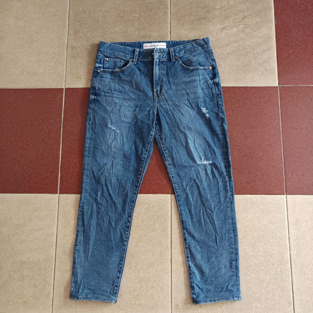celana jeans denim ripped GUESS