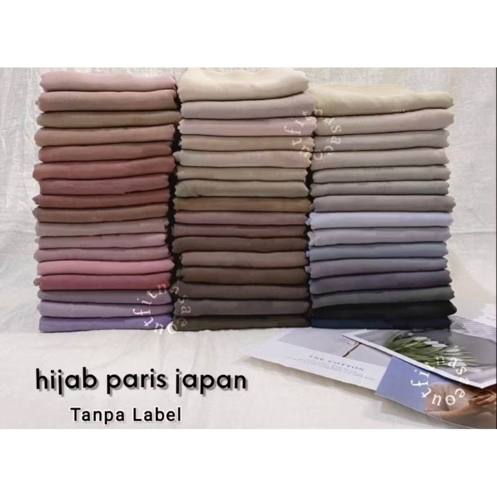 HIJAB PARIS JAPAN NON LABEL // TANPA LABEL