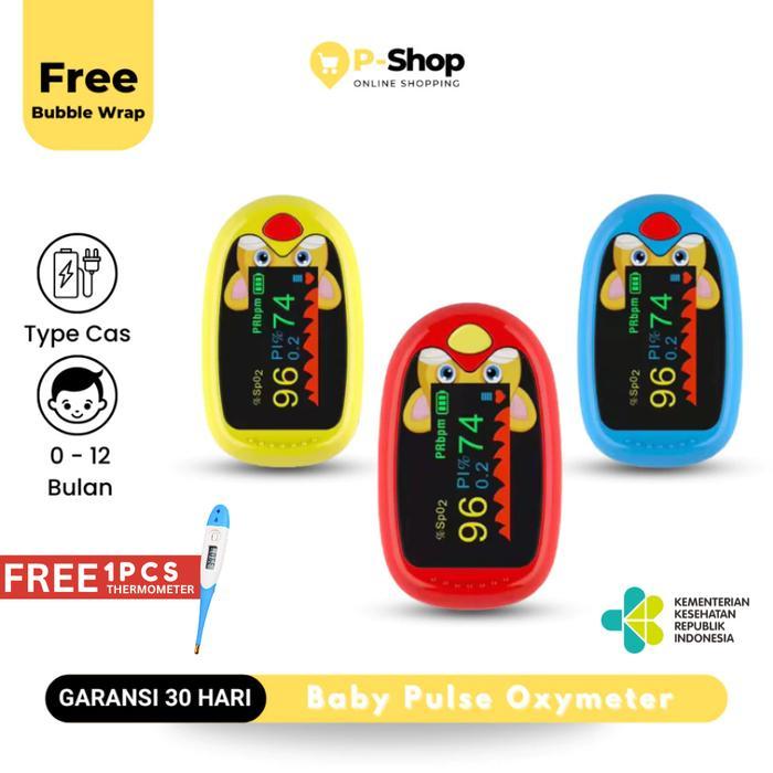 Oximeter Anak Dan Bayi Saturasi Oksigen Fingertip Pulse Baby Oximeter SpO2 - A2