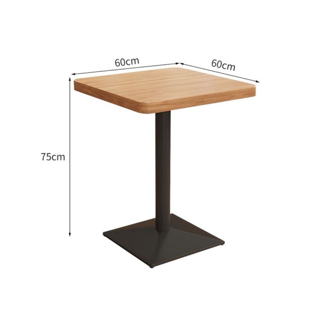 meja caffe meja minimalis kotak kaki besi tiang besi