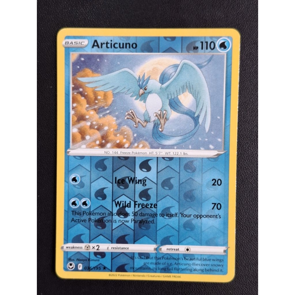 kartu pokemon original holo reverse Articuno F 036/195