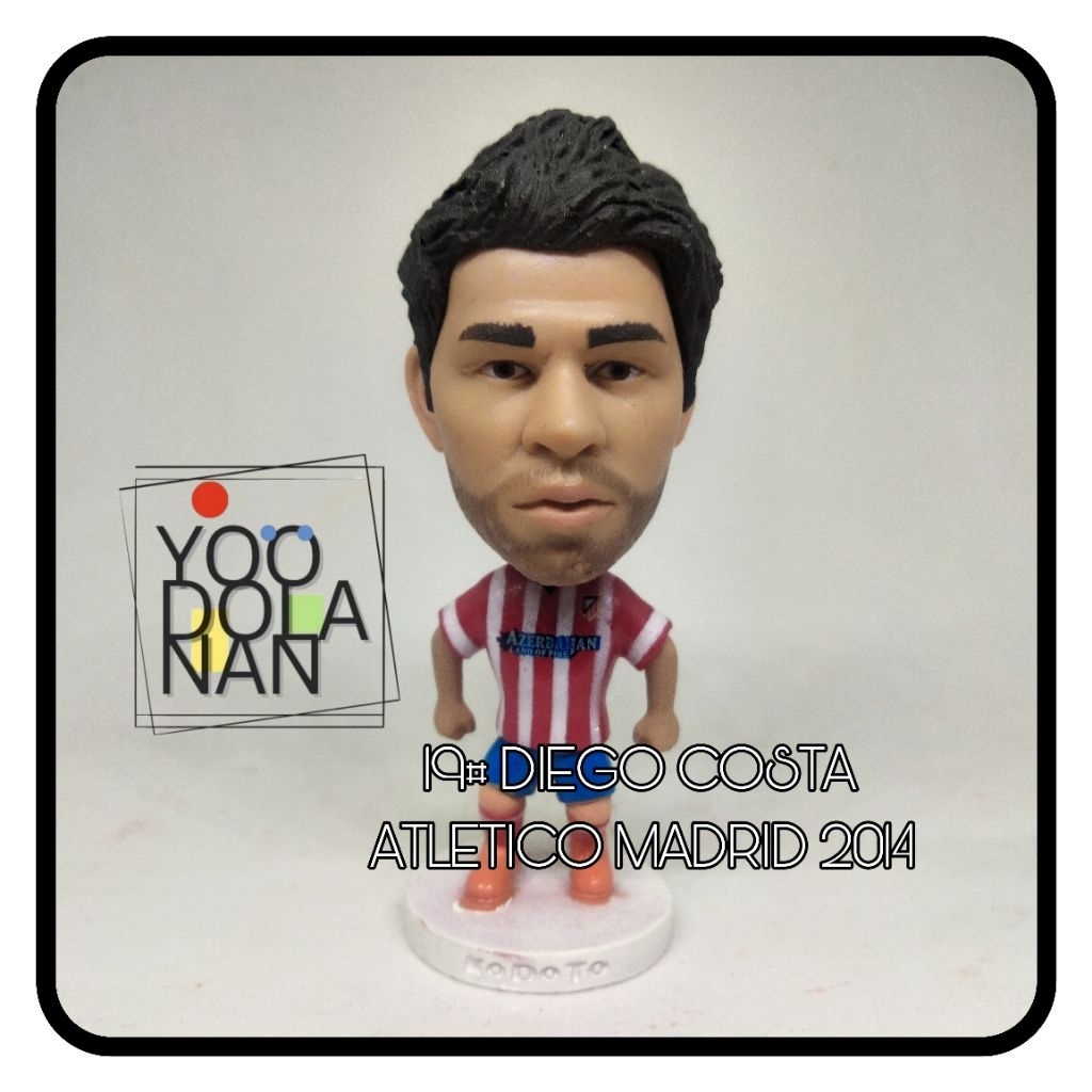 19# DIEGO COSTA - ATLETICO MADRID 2014 KODOTO SOCCERWE FIGURE PEMAIN BOLA