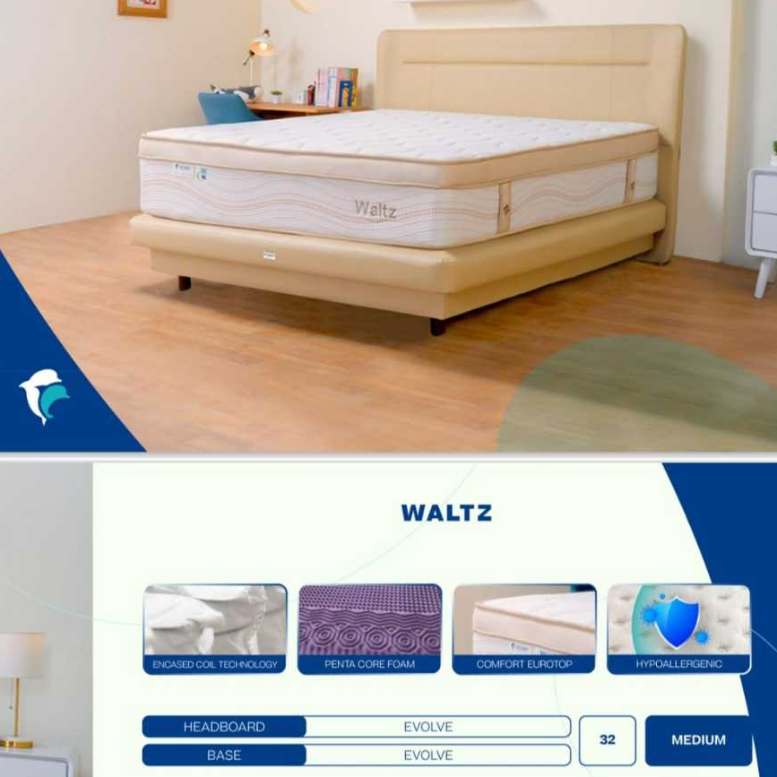TERBARU !!! SPRING BED OCEAN TYPE WALTZ / MATRAS OCEAN WALTZ GARANSI PER UK 100/120/160/180
