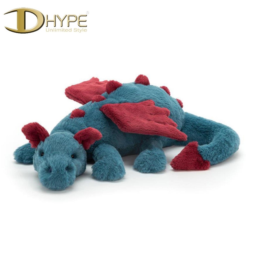 JELLYCAT LARGE DEXTER DRAGON 50CM 100% ORIGINAL