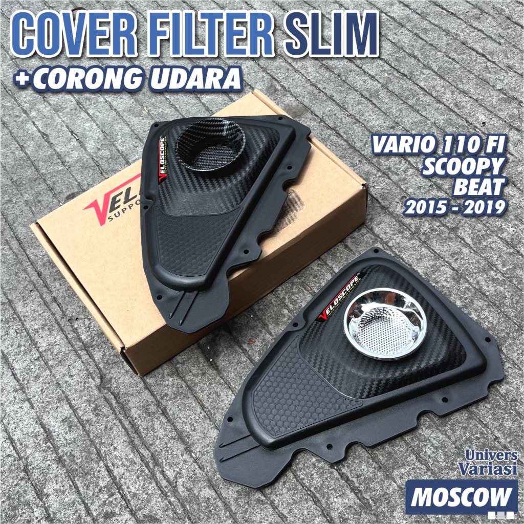 COVER TUTUP FILTER SARINGAN UDARA ABS + CORONG UDARA BOK FILTER BOX FILTER HAWA CVT ORIGINAL VELOSCO