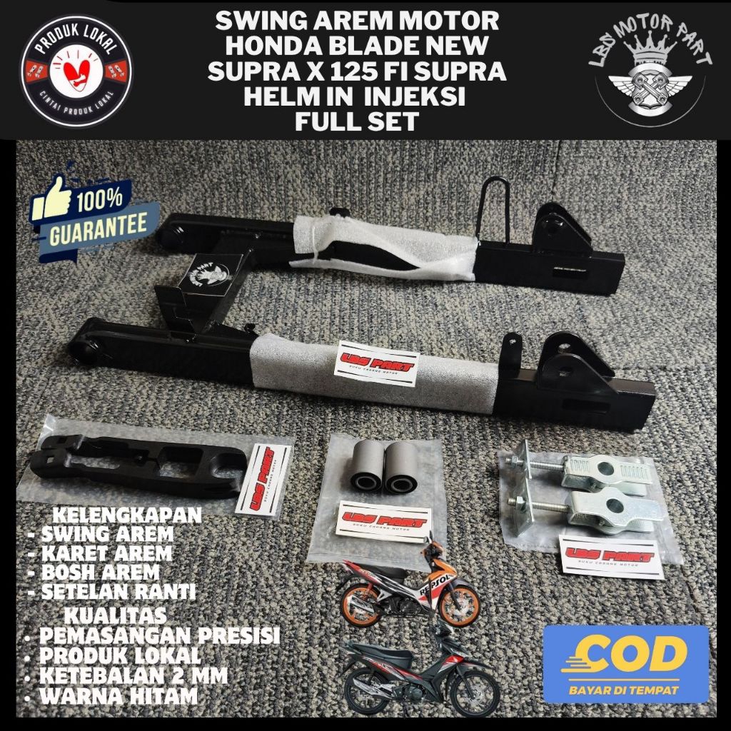 LBS - SWING AREM ARM SUPRA X 125 FI,SUPRA X 125 INJEKSI BLADE NEW REPSOL SUPRA HELM IN MODEL ORI BAH