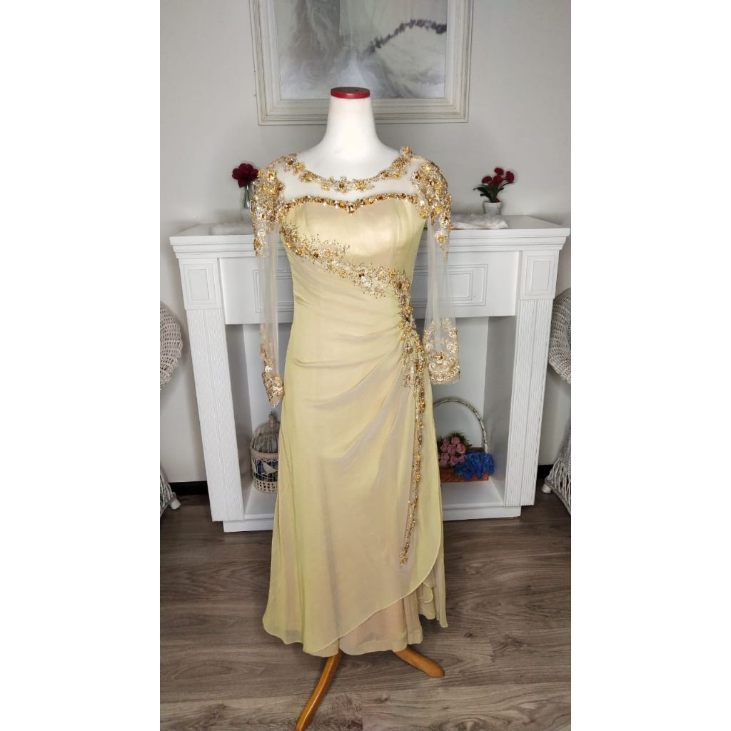 Gaun pesta Warna : Gold (22)