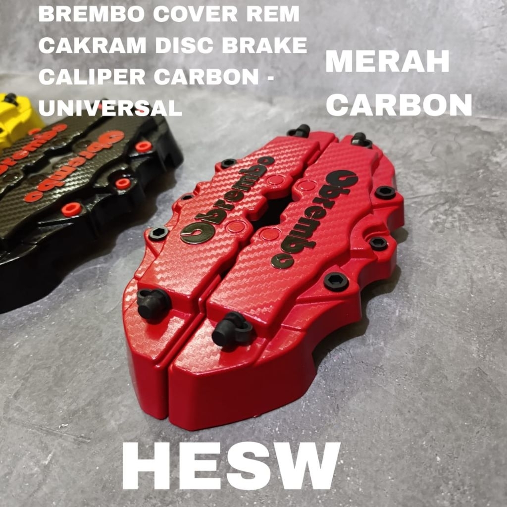 Brembo Cover Rem Cakram Kaliper Brembo Mobil Universal Segala Unit Mobil Sesuai Ukuran