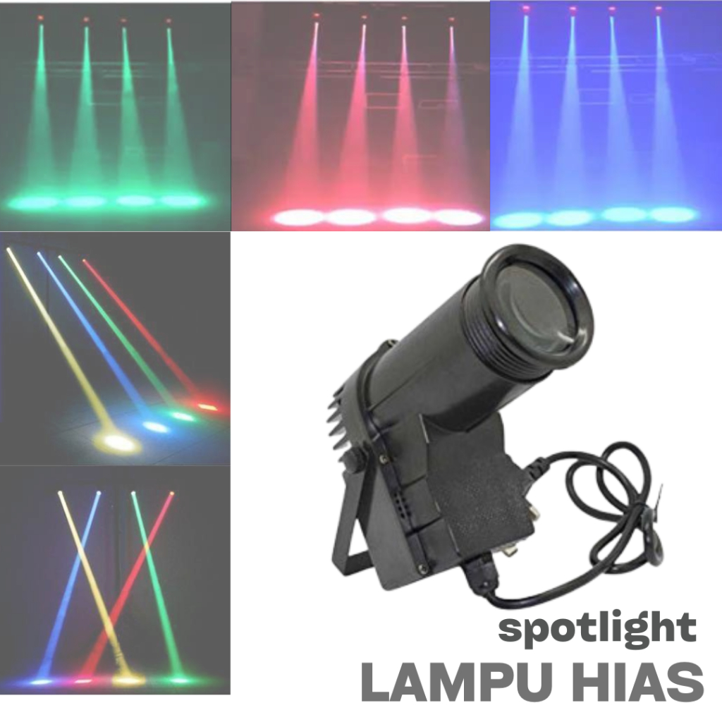 COD Illumsolid Lampu Panggung Lighting pentas spotlight dekorasi tembak warna warni RGB DMX512 30W