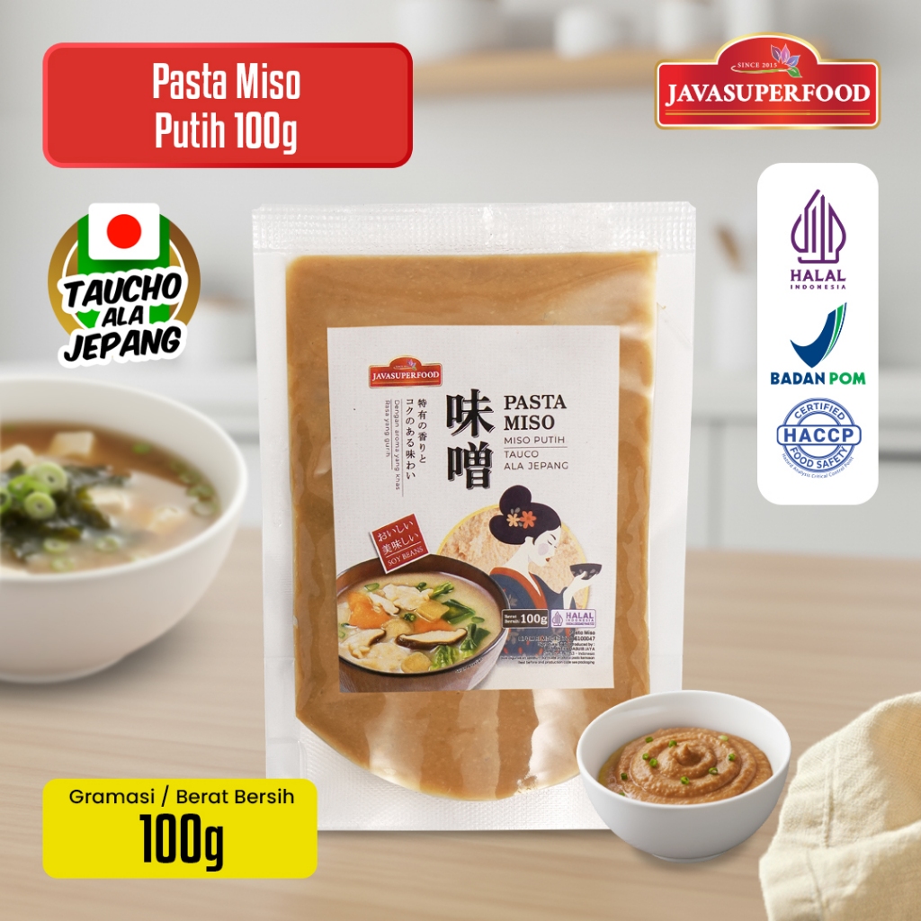 (HALAL) PASTA MISO PUTIH JAVA SUPER FOOD 100GR / TAUCO ALA JEPANG UNTUK MISO SOUP RAMEN UDON / MISO 