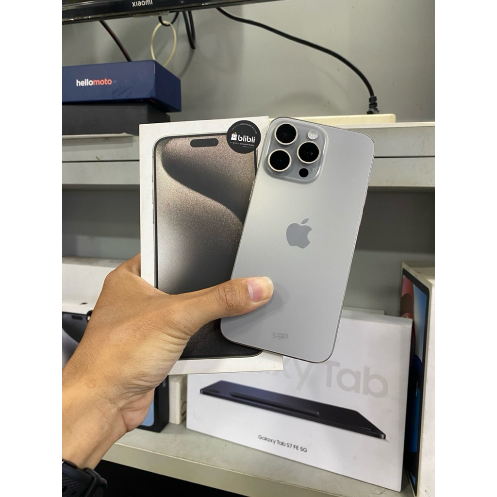 iphone 15 promax 256gb ibox second mulus