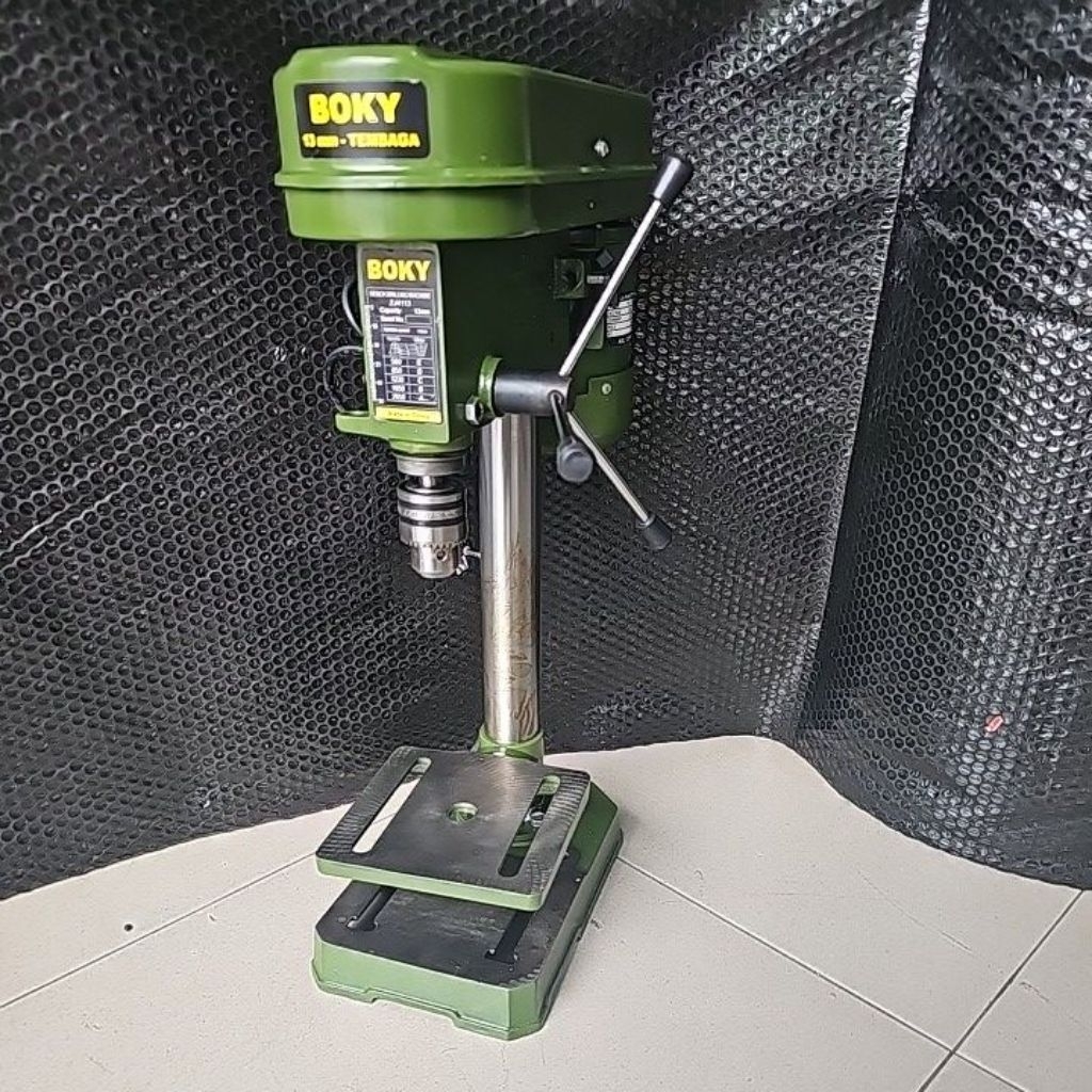 Mesin Bor Duduk 13mm Bench Drill Dinamo Tembaga